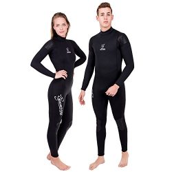 Seavenger 3mm Neoprene Wetsuit with Stretch Panels for Snorkeling, Scuba Diving, Surfing (Scuba  ...