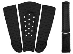 Rogue Iron Premium Skimboard Traction Pad w/Arch Bar (Black)