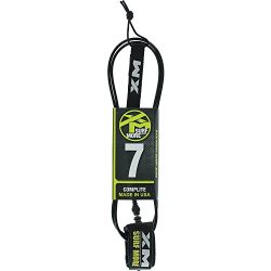 Surf More XM Regular Core Comp-lite Black Surfboard Leash – 7′