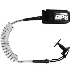 BPS PRO Bodyboard Leash (Double Swivels with Leash Plug) – Clear/Black