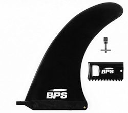 BPS 8″ Longboard/SUP Center Fin w/No-tool Screw w/Wax Comb