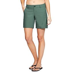 Under Armour Outerwear Women’s Fish Hunter 8″ Shorts, Aegean Green/Aegean Green, 14