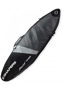 Shapers Platinum Team Travel Surfboard Bag – Choose Size (Black/Grey, 7’0)