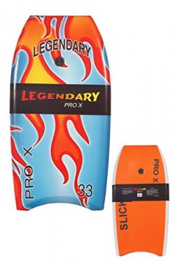 GYN Trade Heat Sealed Legendary Pro X Bodyboard Hard Slick Printed (Flame, 42”)