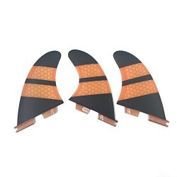 UPSURF Surfboard Fins FCS2 K2.1 Size Base Carbon Surfing Thruster