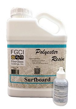 Surfboard Polyester Resin, 1 GL Kit w/2 oz. MEKP