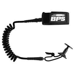 BPS PRO Bodyboard Leash (Double Swivels with Leash Plug) – Ebony Black
