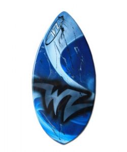 Wave Zone Edge – Fiberglass Skimboard for Intermediate Riders – Blue