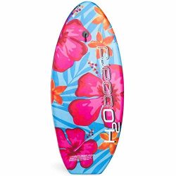 H2O 39”Bodyboard Surfboard for Kids – Durable Fiberclad Deck with Phuzion Core and Leash & ...