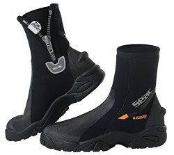 SEAC Pro HD 6mm Neoprene Wetsuit Boots with Side Zipper