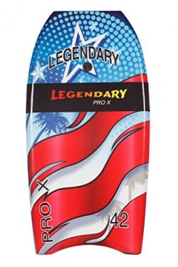 GYN Trade Heat Sealed Legendary Pro X Bodyboard Hard Slick Printed (US Flag, 42”)