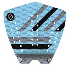 Shapers Tailpads Mod Series 3 Piece Traction Pad Black Grey (Sky Blue 3)