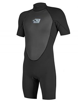 O’Neill Reactor Mens Shorty 2mm Neoprene Spring Wetsuit (All black (5124B), X-Large Tall)