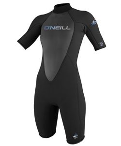 O’Neill Womens 2 mm Reactor Short Sleeve Spring Suit, Black, 10