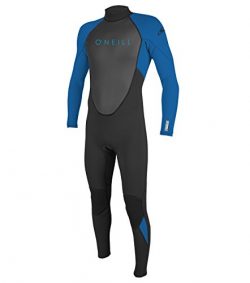 O’Neill Youth Reactor-2 3/2mm Back Zip Full Wetsuit, Black/Ocean, 10