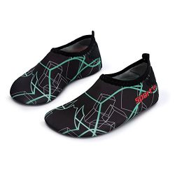 L-RUN Boys Girls Water Shoes Summer Swim Shoes for Beach Pool Sand Green 12.5-13=EU30-31