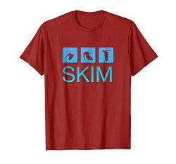 Mens Trendy Skimboard T-shirt Large Cranberry