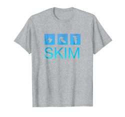 Mens Trendy Skimboard T-shirt Medium Heather Grey