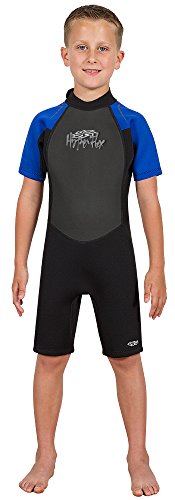 Hyperflex Wetsuits Children’s Access Spring Suit, Black/Blue, 6 – Surfing, Windsurfi ...