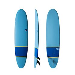 NSP ELEMENTS LONGBOARD SURFBOARD | FINS INCLUDED | DURABLE ALL AROUND LONG BOARD SURF BOARD (Nav ...