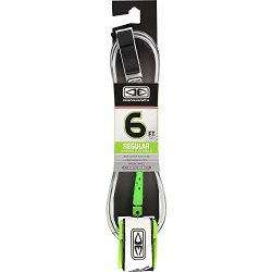 Ocean and Earth Regular Moulded White Surfboard Leash – 6′