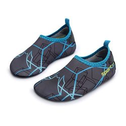 L-RUN Kids Water Sports Shoes Boys Girls Summer Aqua Sock Skin Shoes Blue 12.5-13=EU30-31