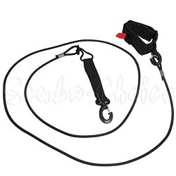 Scuba Choice Surfing Surfboard 11′ SUP Ankle Paddle Leash Cord with Neoprene Cuff and Clip