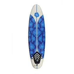 North Gear 6ft Surfing Thruster Beach Surfboard Foam (Blue/White)