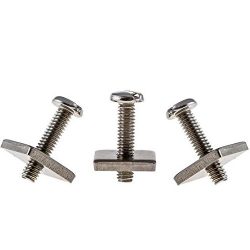 Dorsal Center Fin Surf SUP Longboard Surfboard Fins – Screw Plate set of 3/Stainless