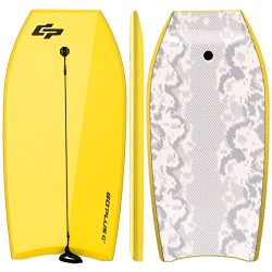 Goplus 41 inch Super Bodyboard EPS Core, IXPE Deck, HDPE Slick Bottom, Light Weight Perfect Surf ...