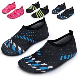 L-RUN Kids Swim Water Shoes Barefoot Aqua Socks Shoes for Beach Pool Surfing Yoga