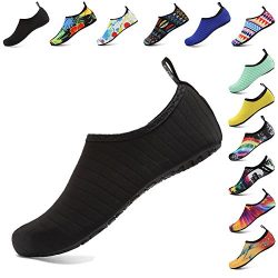 Coolloog Unisex Water Shoes Barefoot Quick-Dry Aqua Yoga Socks Beach Exercise Shoes for Men Wome ...