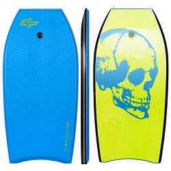 Goplus 41 inch Super Bodyboard Body Board EPS Core, IXPE Deck, HDPE Slick Bottom with Leash, Lig ...