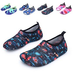 L-RUN Kids Swim Water Shoes Barefoot Aqua Socks Shoes For Beach Pool Surfing Yoga