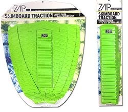 Zap Skimboard Deluxe Traction Pad Set/Skim Board Grip Combo/Tail Pad & Arch Bar (Green)