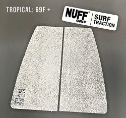 NUFFGRIP, Surf Traction Grip Pad with Surf Wax, (TROPICAL WATER 69F +), Sticky Bump Sticky Bump  ...