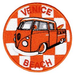 Vintage Style Venice Beach Surfer Shirt Patch 9cm – Badge – Patches – 70’ ...