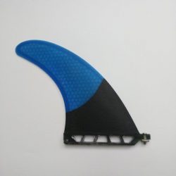 UPSURF Longboard Fins, Fiberglass+Honeycomb+carbon, Professional Surfboard Fins (Blue, 8 inch)