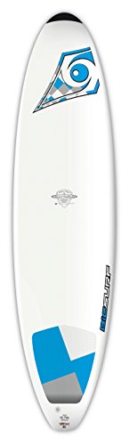 BIC Sport DURA-TEC Mini-Malibu Surfboard, 7’3″ x 21.25″ x 2.5″ x 46 Larg ...