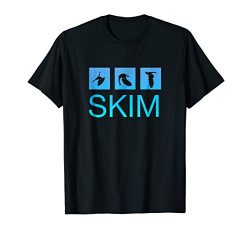 Mens Trendy Skimboard T-shirt Large Black