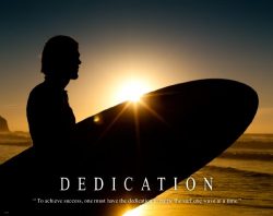 Surfing Motivational Poster Art Print 11×14 Longboard Surfboard Women’s Wet Suit Shor ...