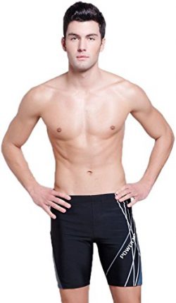 FakeFace Professional Men’s Fashion Square Leg Jammer Swimsuit Swimming Trunks Brief Sport ...