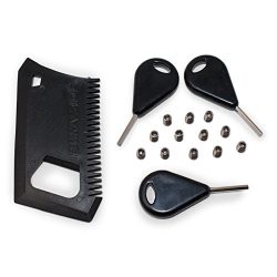 Gold Coast Surfboards SBBC – (12) FCS Screws + (3) FCS Fin Keys + (1) Wax Comb/Bottle Open ...