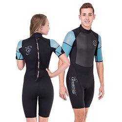 Seavenger 3mm Shorty Wetsuit with Stretch Panels, Perfect for Scuba Diving, Snorkeling, Surfing  ...