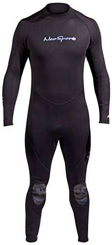 NeoSport Wetsuits Men’s Premium Neoprene 5mm Full Suit, Black, Large – Diving, Snork ...