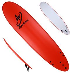 A ALPENFLOW 8′ Foamie Surfboards Soft Summer Surf Boards Surfing High Performance Funboard ...