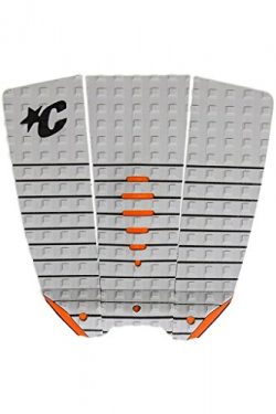 Creatures of Leisure Mick Eugene Fanning Shortboard Traction Pad Lt Grey Orange