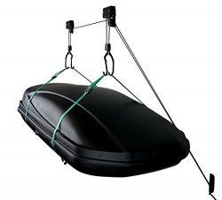 StoreYourBoard Cargo Box Ceiling Storage Hoist | Rooftop Carriers Hi-Lift Garage Pulley Hanger Rack