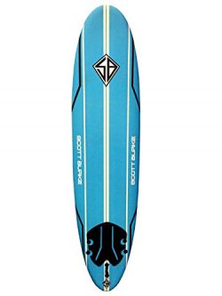 Scott Burke 7’6” Surfboard Package, White/Blue