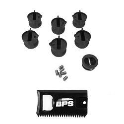 BPS Shaper Pack (6 fin plugs, 6 screws, Wax Comb and Leash Plug) (Classic Black)